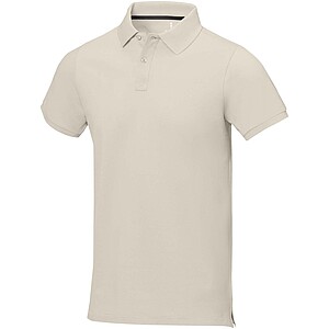 Calgary short sleeve mens polo, sandstone