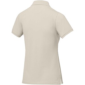 Calgary short sleeve womens polo, sandstone