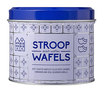 Can with Dutch pattern, for Ducth waffles