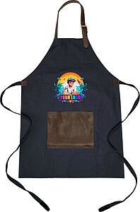 Canvas apron (450 gsm) Maria, blue