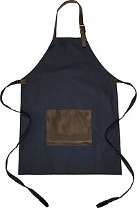 Canvas apron (450 gsm) Maria, blue