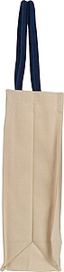 CANVAS shopper with long handles, dark blue