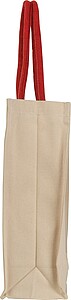 CANVAS shopper with long handles, red