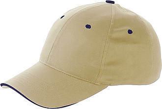 Cap with sandwich peakKhaki
