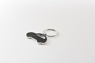 Car shaped key ring, black