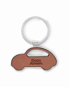 Car shaped key ring, brown