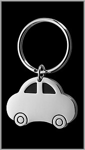 Car shaped metal key holderSilver
