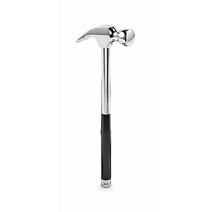 Carbon steel claw hammer, silver