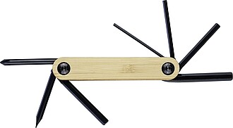 Carbon steel toolset Edna, brown