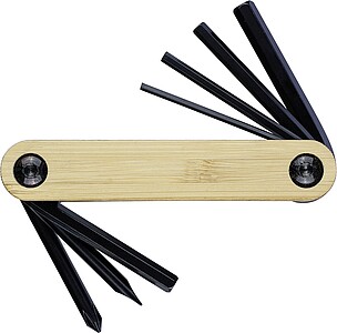 Carbon steel toolset Edna, brown