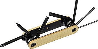 Carbon steel toolset Edna, brown