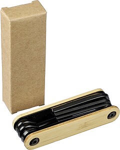 Carbon steel toolset Edna, brown