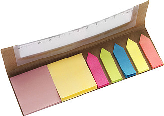 Card cover with 12cm rulerBrown