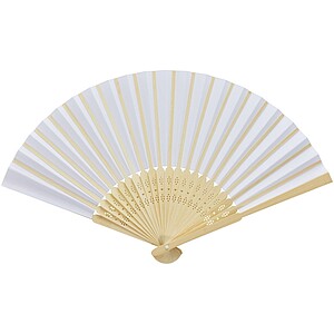 Carmen hand fan, white