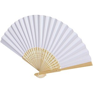 Carmen hand fan, white