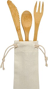 Celuk bamboo cutlery set - Natural