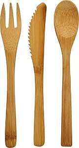 Celuk bamboo cutlery set - Natural