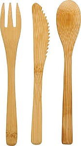 Celuk bamboo cutlery set - Natural