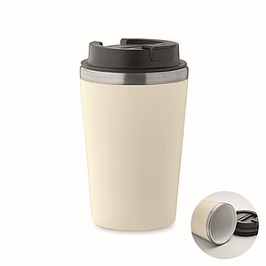 Ceramic lining tumbler 350 ml, beige