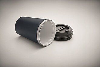 Ceramic lining tumbler 350 ml, french navy