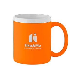 Ceramic mug 300ml, neon orange
