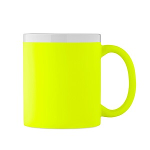 Ceramic mug 300ml, neon yellow
