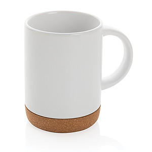 Ceramic mug with cork base