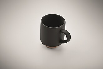 Ceramic stackable mug 170 ml, black