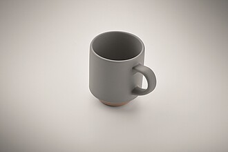 Ceramic stackable mug 170 ml, grey
