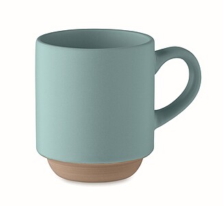 Ceramic stackable mug 170 ml, petrol