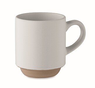 Ceramic stackable mug 170 ml, white
