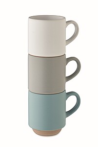 Ceramic stackable mug 170 ml, white