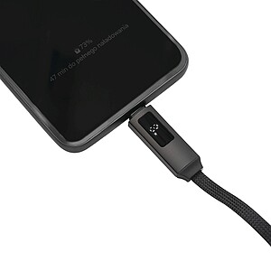 Charging and data transfer cable, black