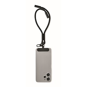 Charging phone wrist strap 60W, black