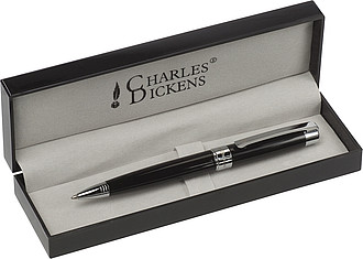 Charles Dickens ballpen. Black