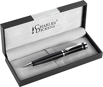 Charles Dickens metal ballpen Black