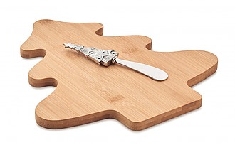 Cheese board set in bamboo