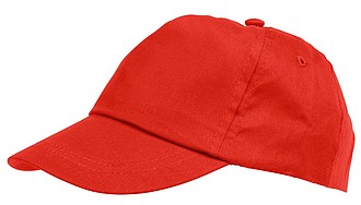 Children Cap "kiddy wear", 5-panel, red