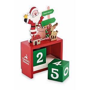 Christmas countdown calendar, mix colour