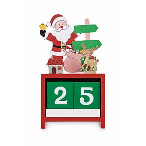 Christmas countdown calendar, mix colour