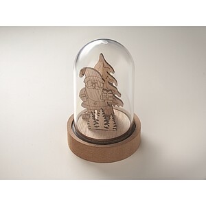 Christmas LED ornament, wood