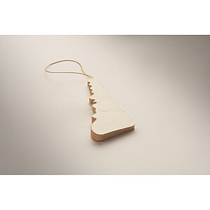 Christmas paper tree hanger, beige