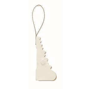 Christmas paper tree hanger, beige
