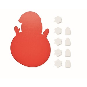 Christmas wooden tic tac toe, red