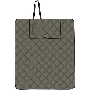 Clary GRS recycled polyester picnic blanket, forest green