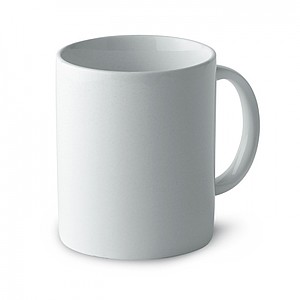 Classic ceramic mug in box, white