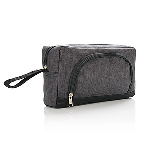 Classic two tone toiletry bag, dark grey