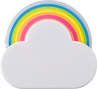 Cloud and rainbow memo tape dispenser