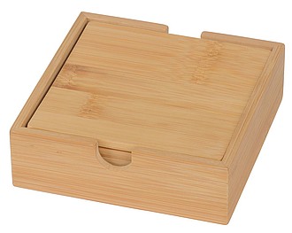 Coaster set 5pcs. "put under" bamboo
