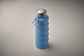 Collapsible bottle 500ml, baby blue